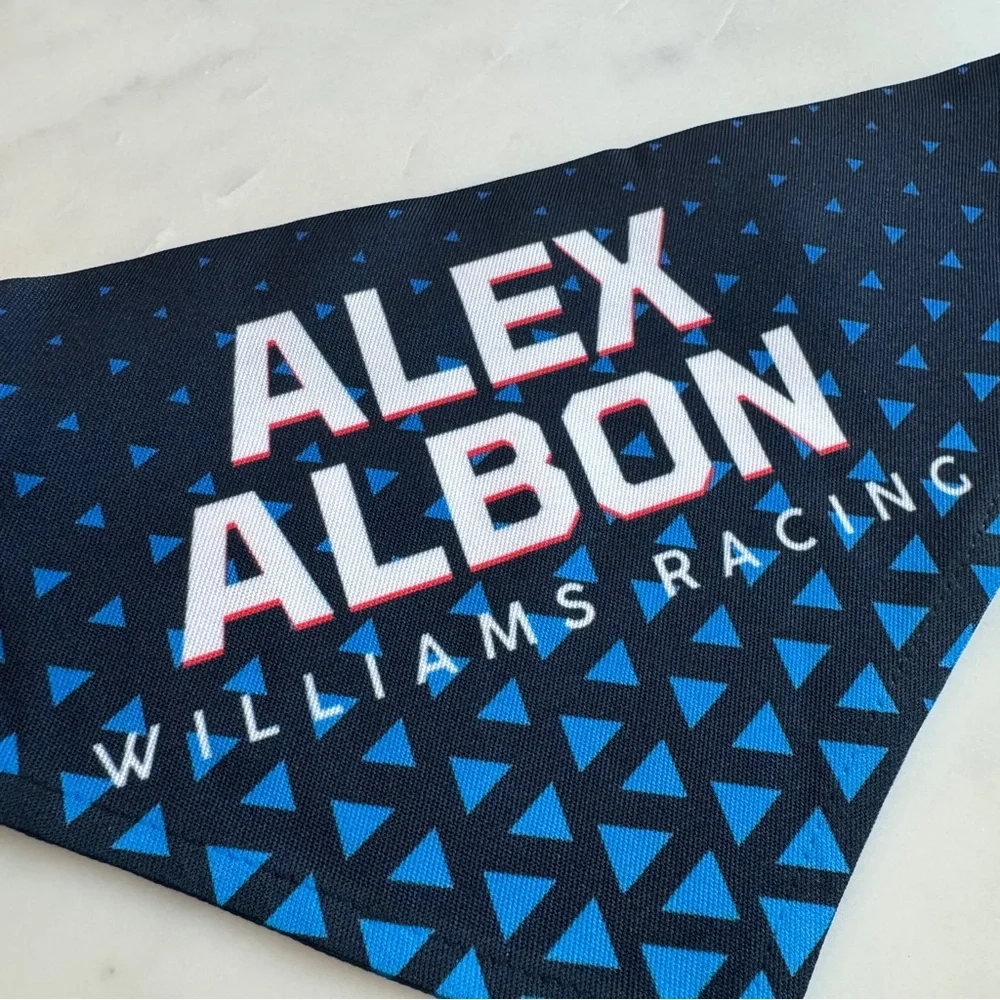 Alex Albon Dog Bandana size Large Formula 1 Dog Collar